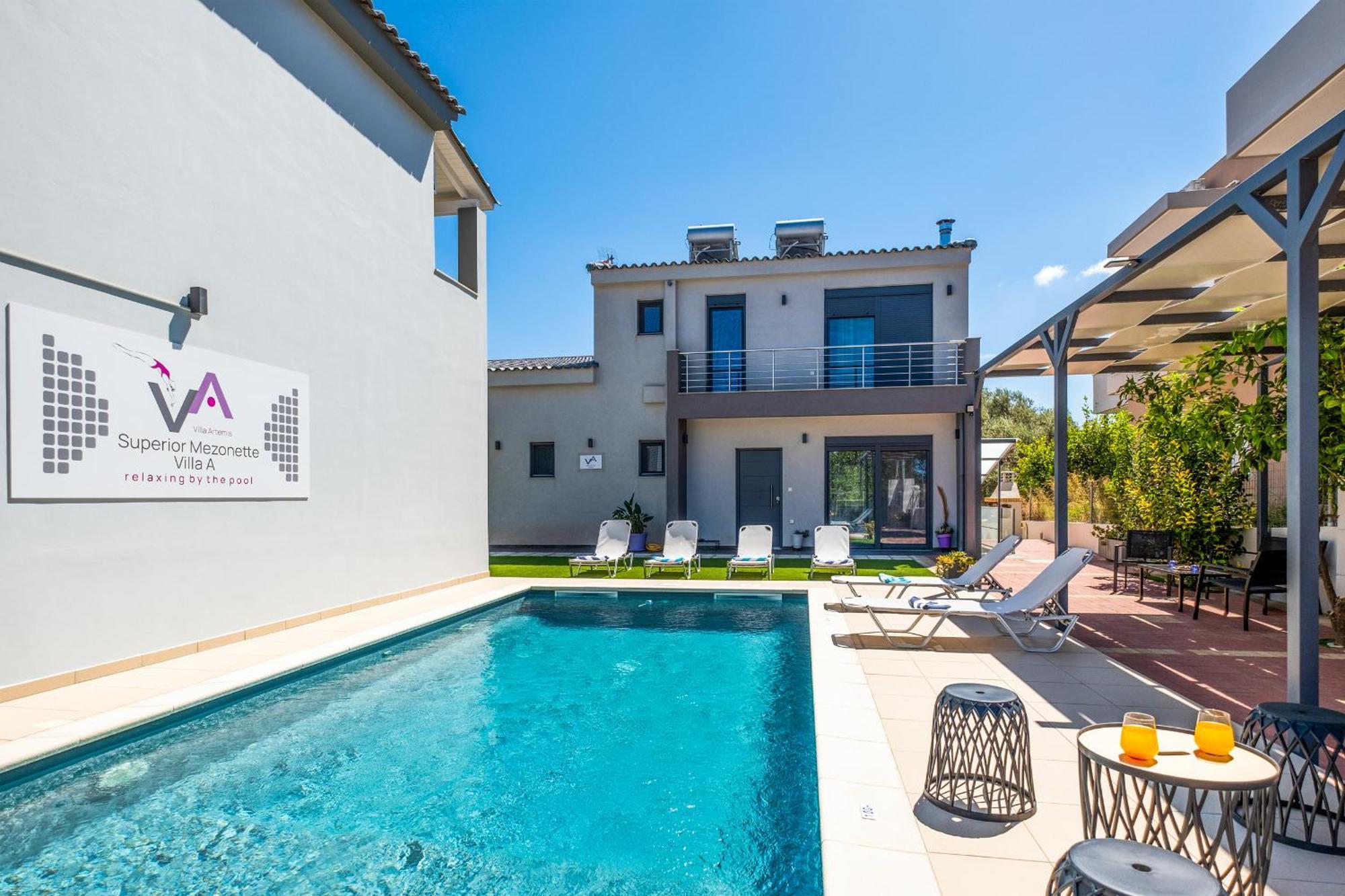 Villa Artemis A&B Chrissi Akti Chania Exterior foto