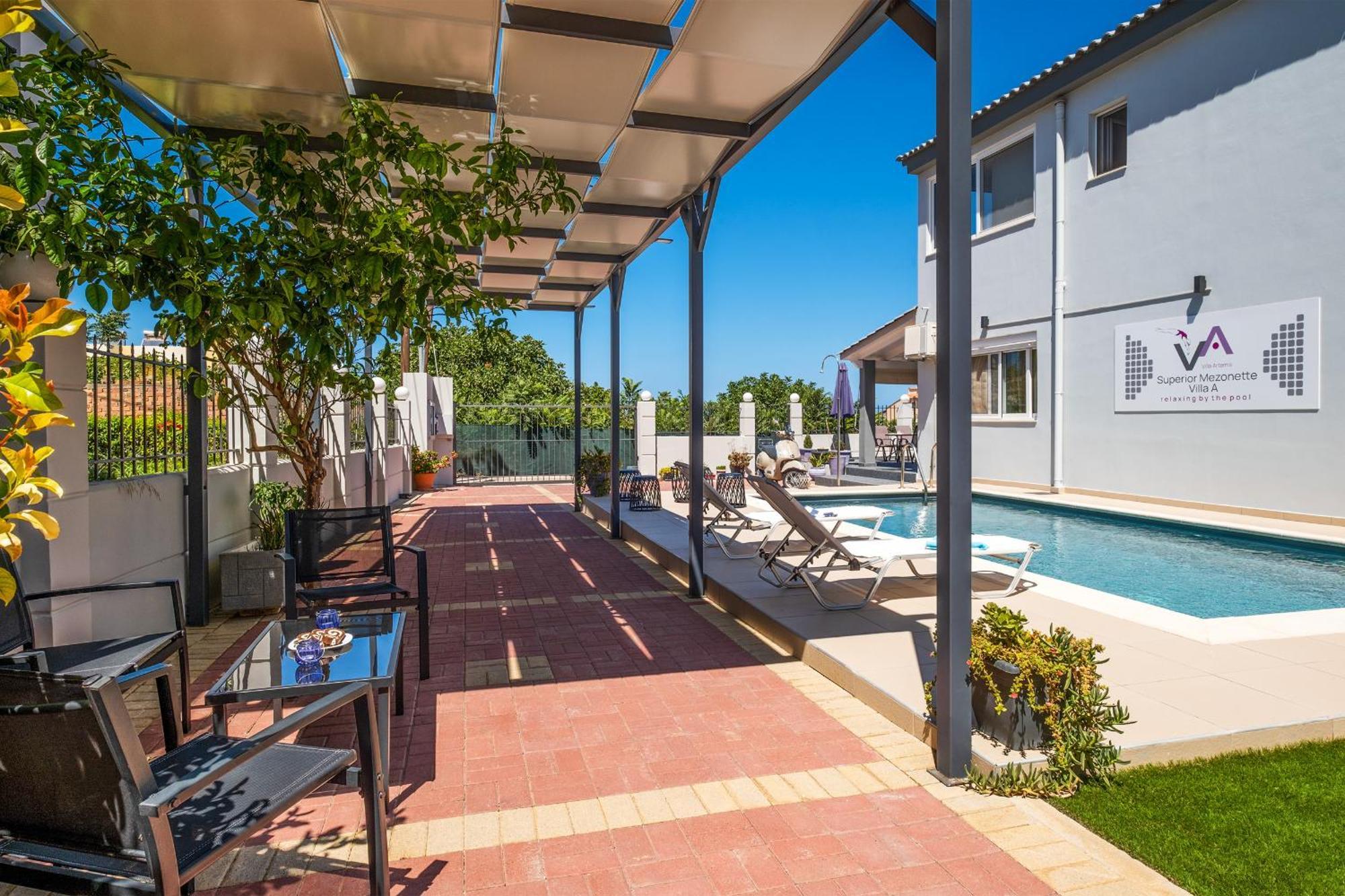 Villa Artemis A&B Chrissi Akti Chania Exterior foto